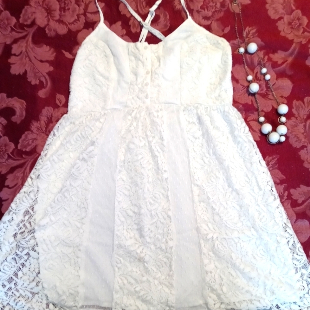Abercrombie & Fitch size small white lace dress